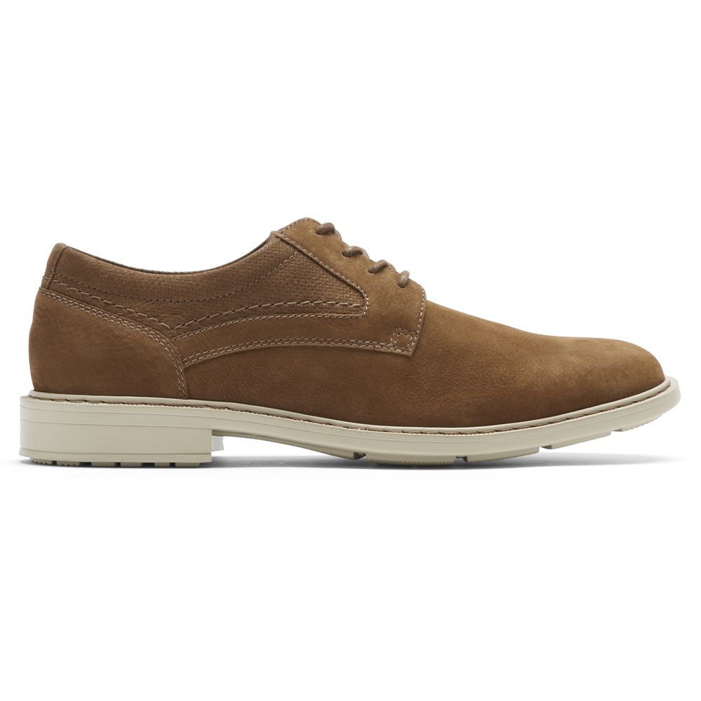 Rockport Tanner Plain Toe - Mens Oxfords - Brown - NZ (NVH-081634)